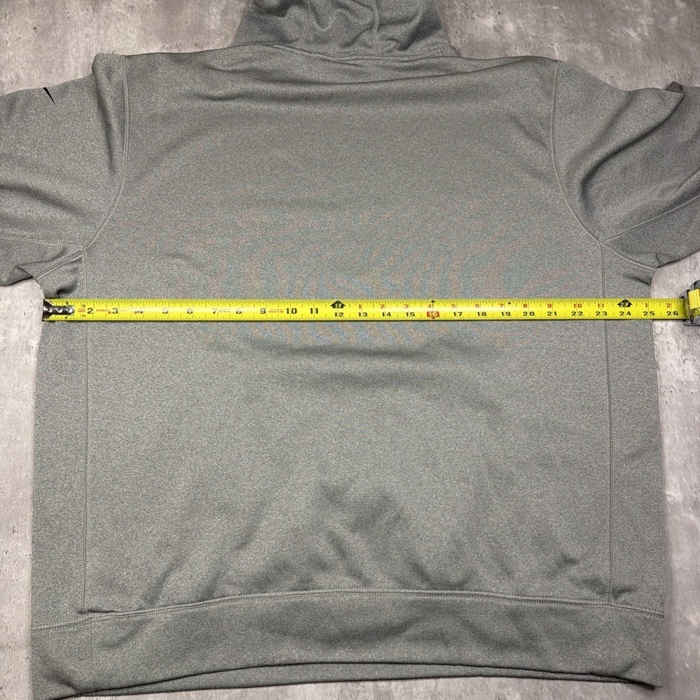 Carolina Panthers Hoodie Mens Medium Gray Nike Therma Fit Sweatshirt NFL - Picture 6 of 6